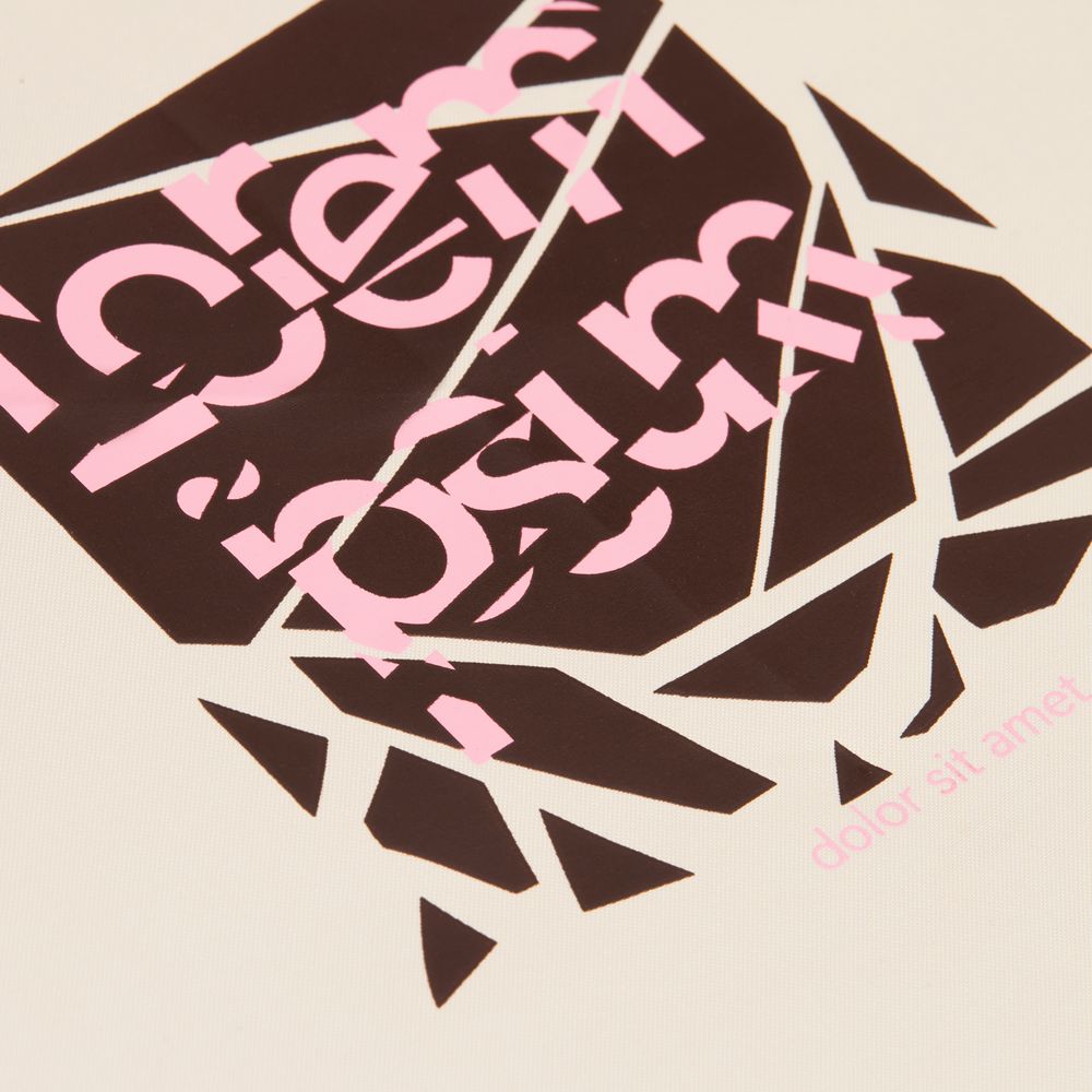 Зонт складной Nicety, бежевый / Миниатюра нанесения (1000)