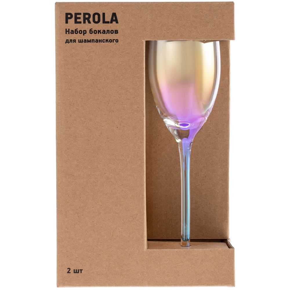 Набор из 2 бокалов для шампанского Perola / Миниатюра WWW (1000)