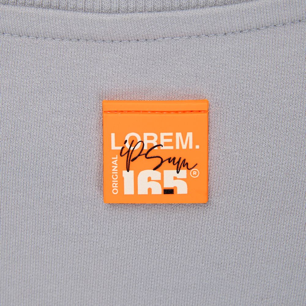 Лейбл из ПВХ Kare, оранжевый неон / Миниатюра нанесения (1000)