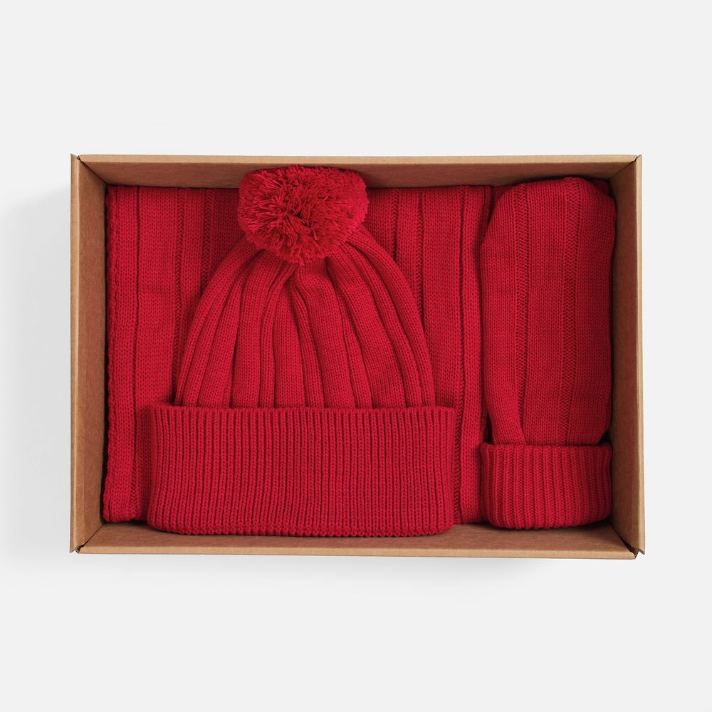 Набор Knit Beat, красный / Миниатюра WWW (1000)