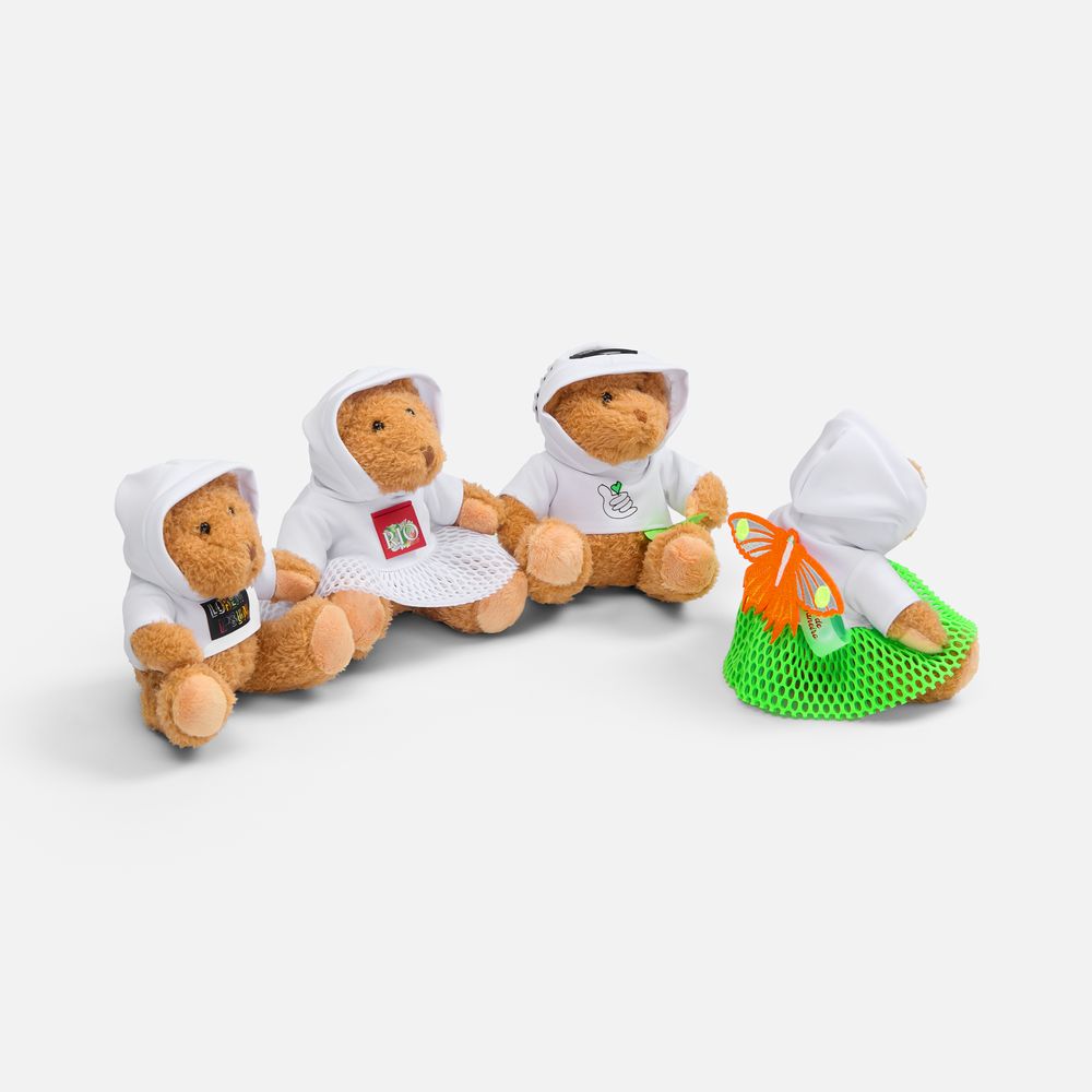 Мягкая игрушка «Мишка Cuddleton» в белом худи / Миниатюра WWW (1000)