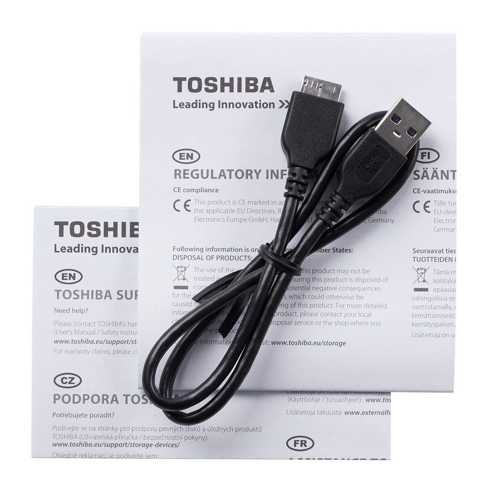 Внешний диск Toshiba Canvio, USB 3.0, 1Тб, черный / Миниатюра WWW (1000)