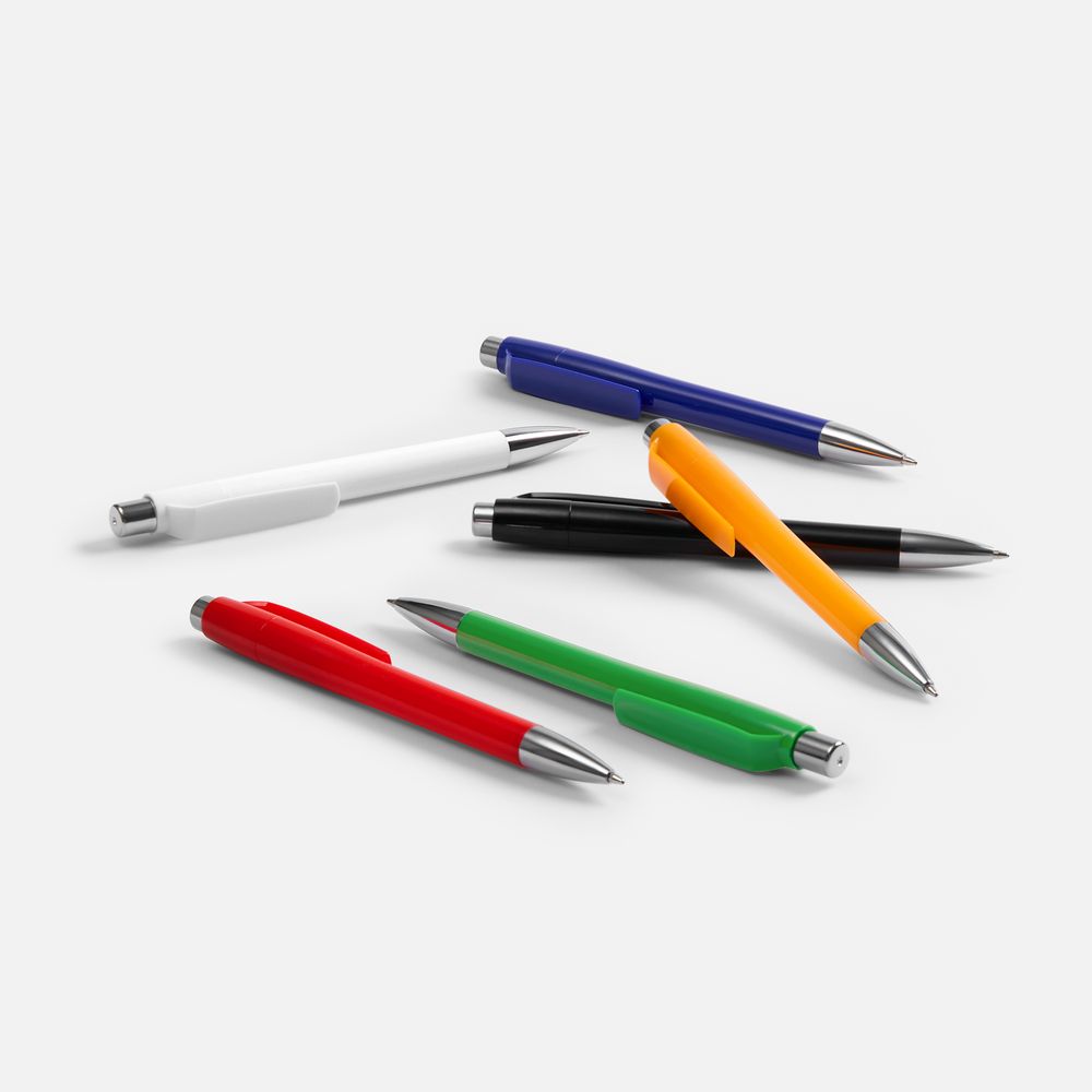 Ручка шариковая Klippa, белая / Миниатюра WWW (1000)