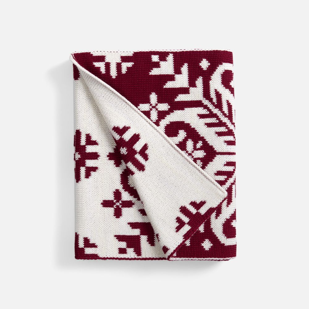 Шарф Wintertude M, красный с белым / Миниатюра WWW (1000)