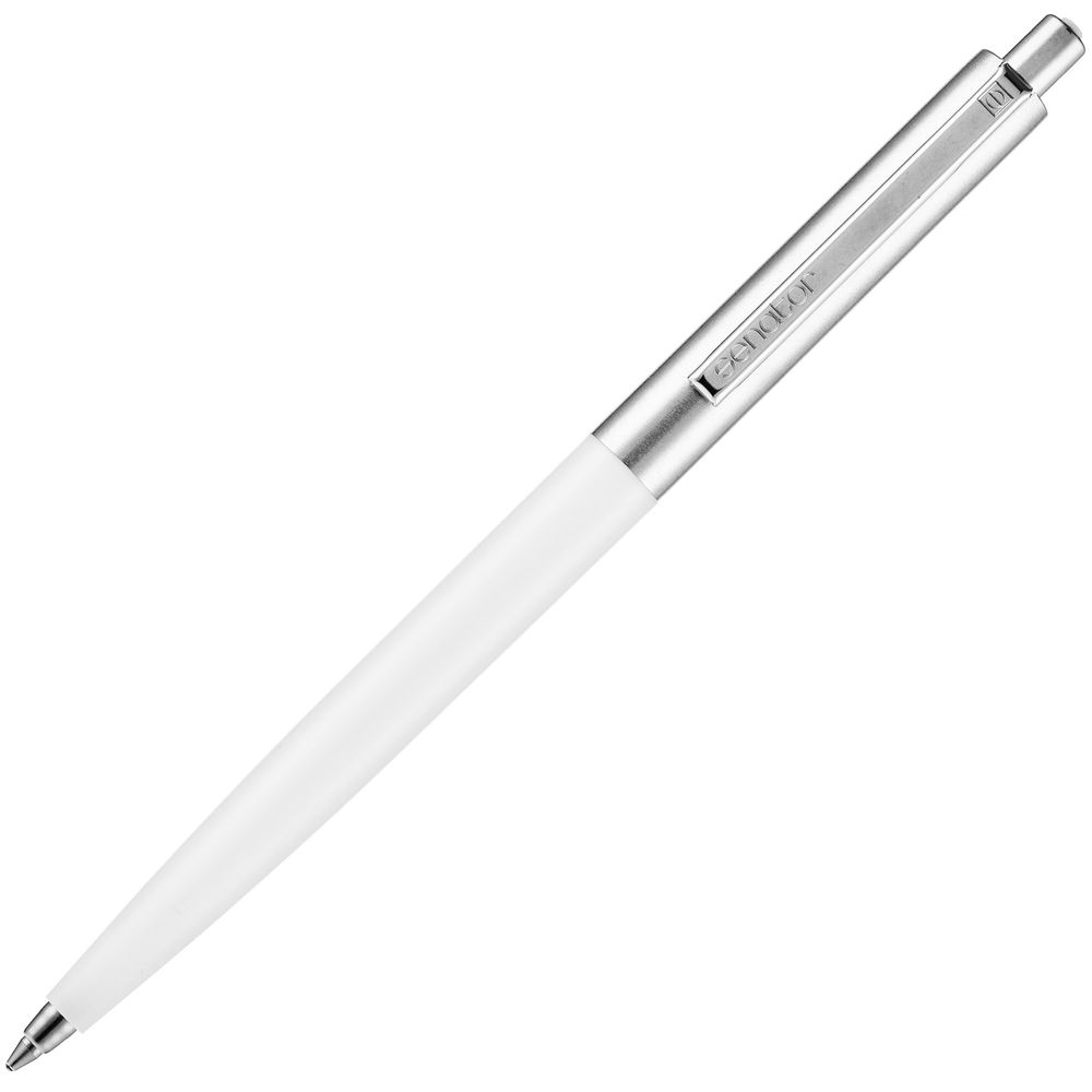 Ручка шариковая Senator Point Metal, ver.2, белая / Миниатюра WWW (1000)