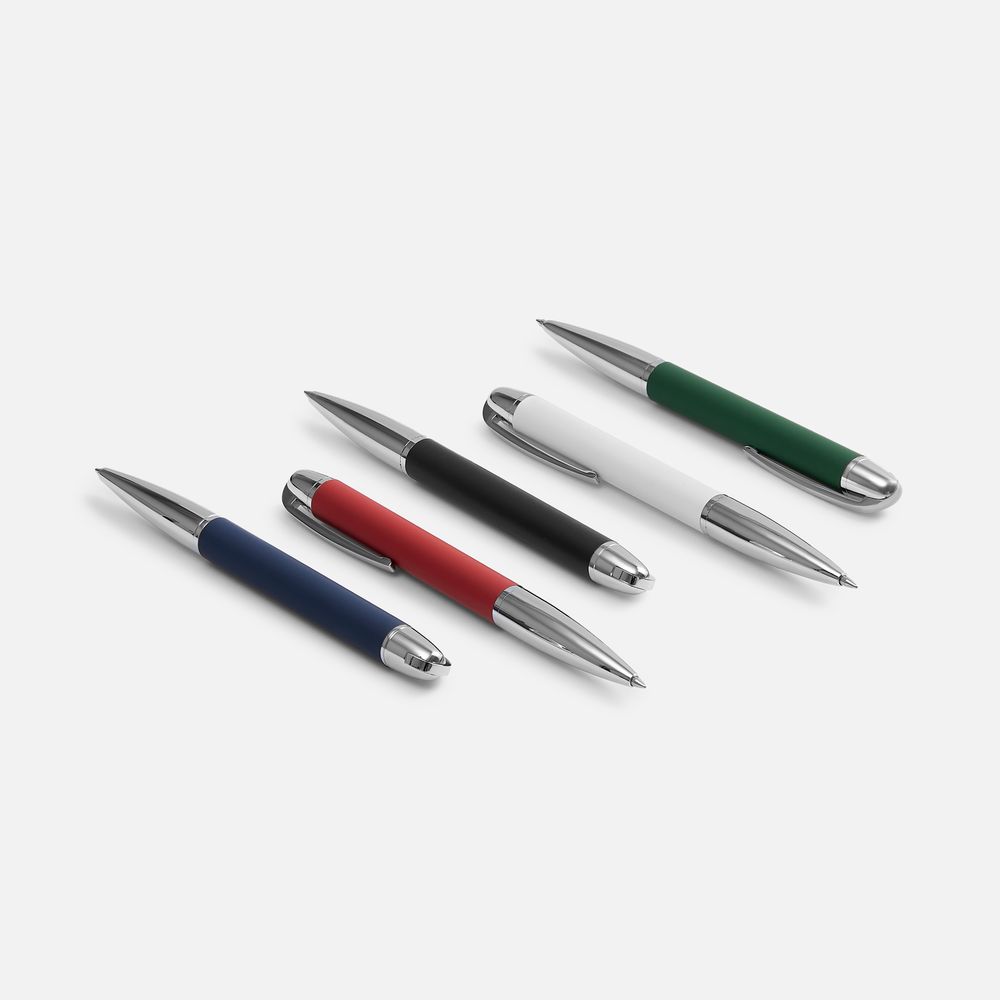 Ручка шариковая Arc Soft Touch, зеленая / Миниатюра WWW (1000)