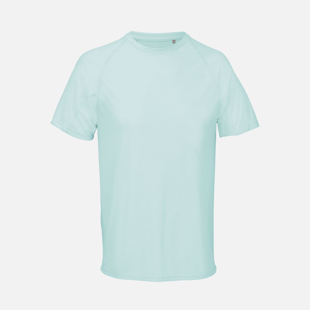 Футболка спортивная унисекс Vortex, зелено-голубая / Миниатюра WWW (1000)