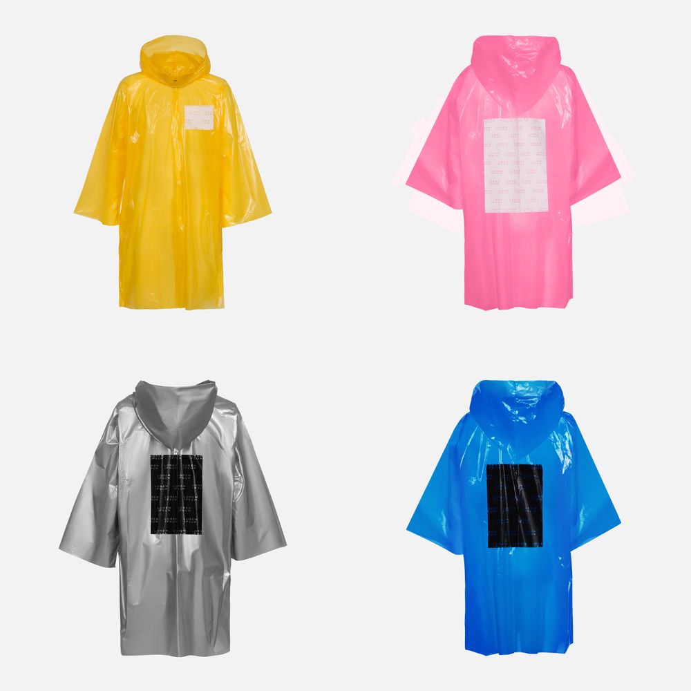 Дождевик-плащ BrightWay с печатью в один цвет на заказ / Миниатюра WWW (1000)