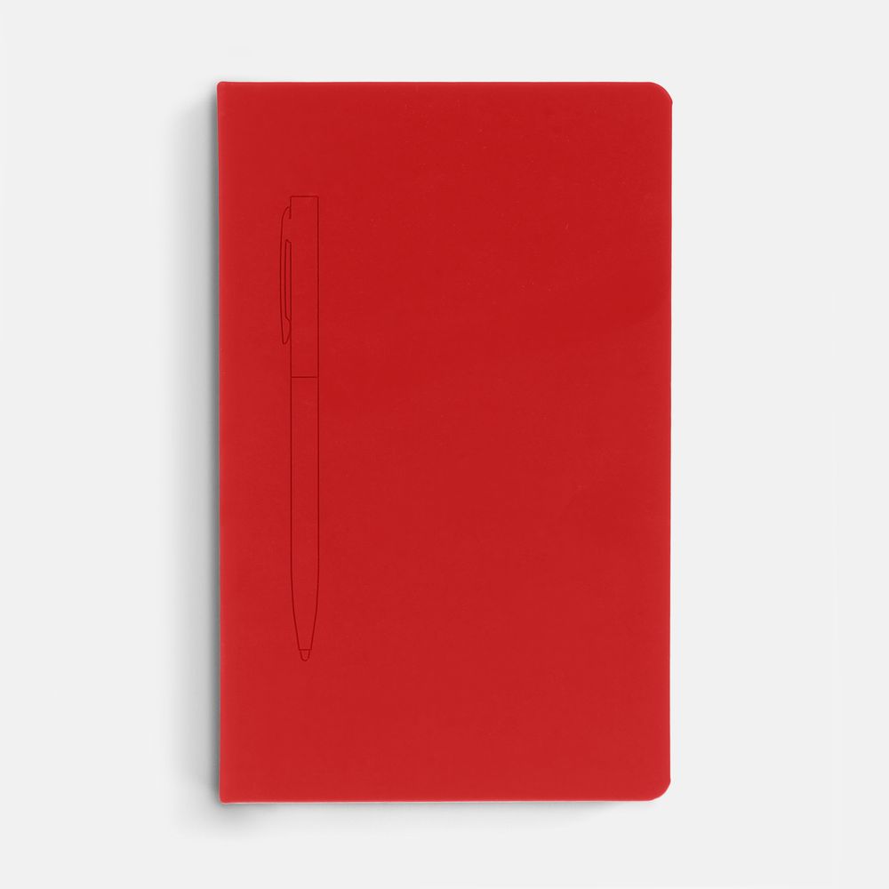 Ежедневник Magnet Shall с ручкой, красный / Миниатюра WWW (1000)