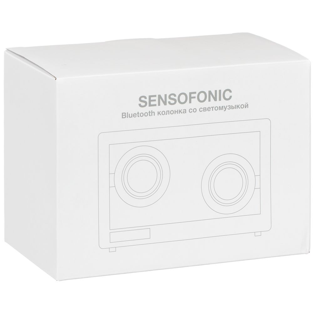 Bluetooth-колонка со светомузыкой Sensofonic, черная / Миниатюра (упак) (1000)