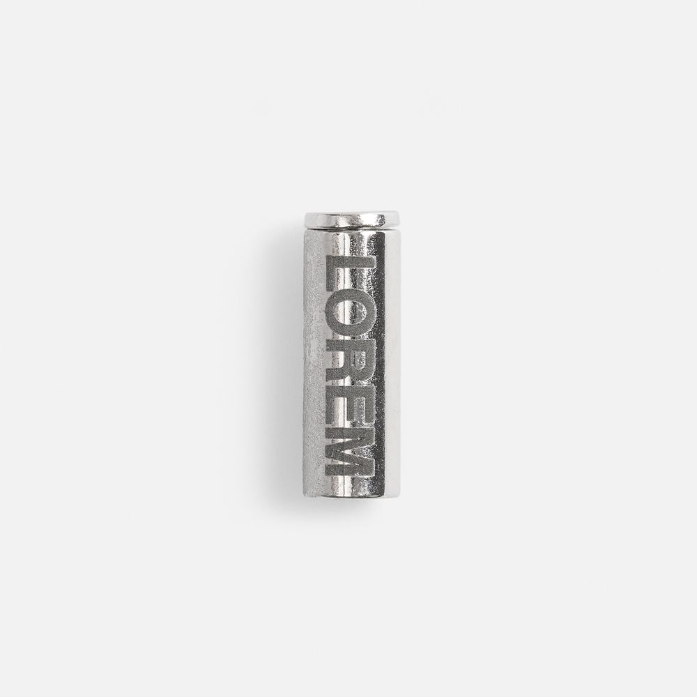 Наконечник для шнурка Nozzle, ver.2, серебристый / Миниатюра нанесения (1000)