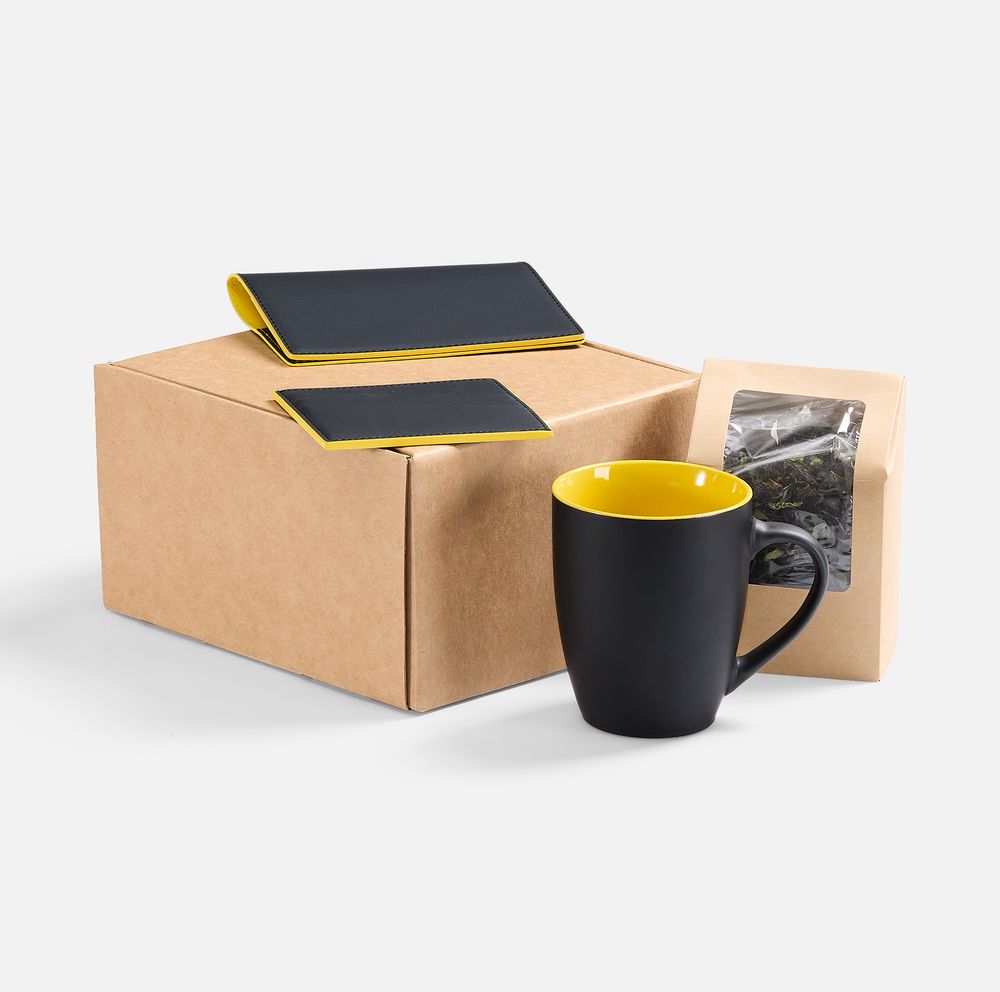 Набор Multimo Tea, черный с желтым / Миниатюра WWW (1000)