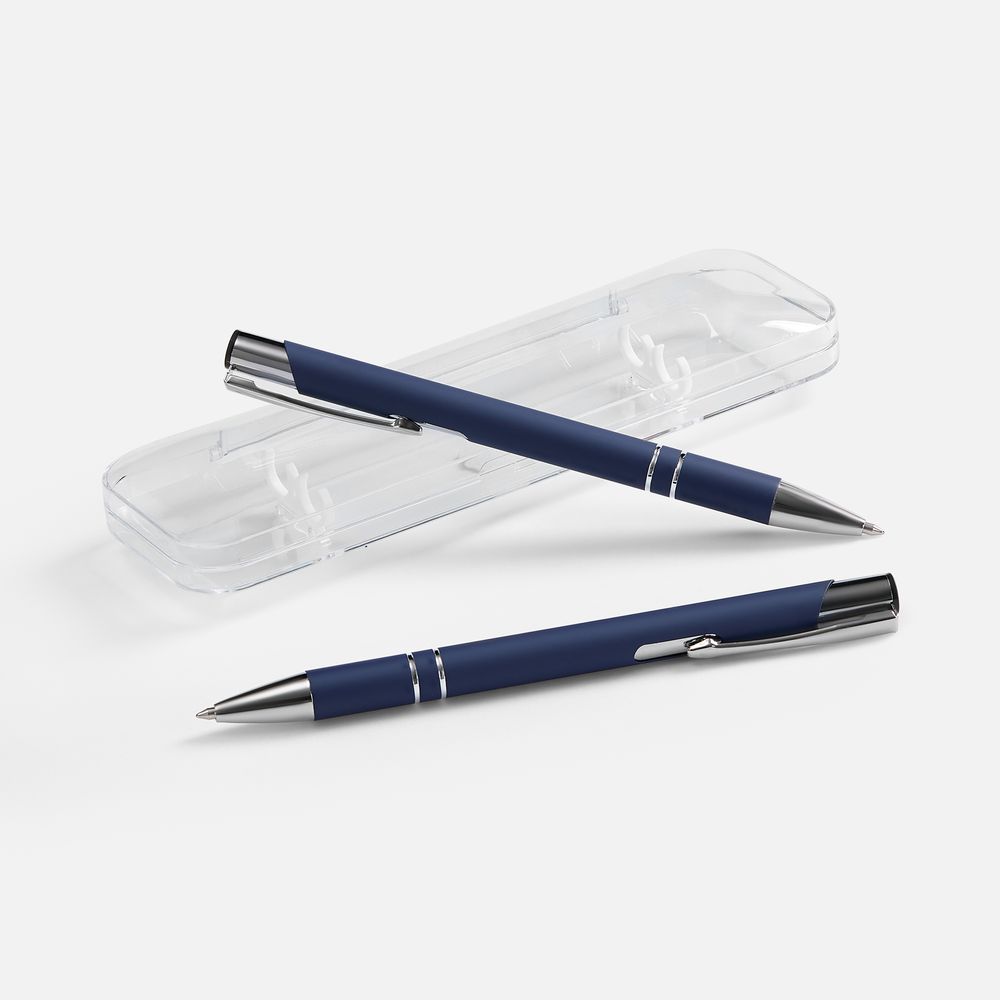 Набор из 2 ручек Keskus Soft Touch, синий / Миниатюра WWW (1000)