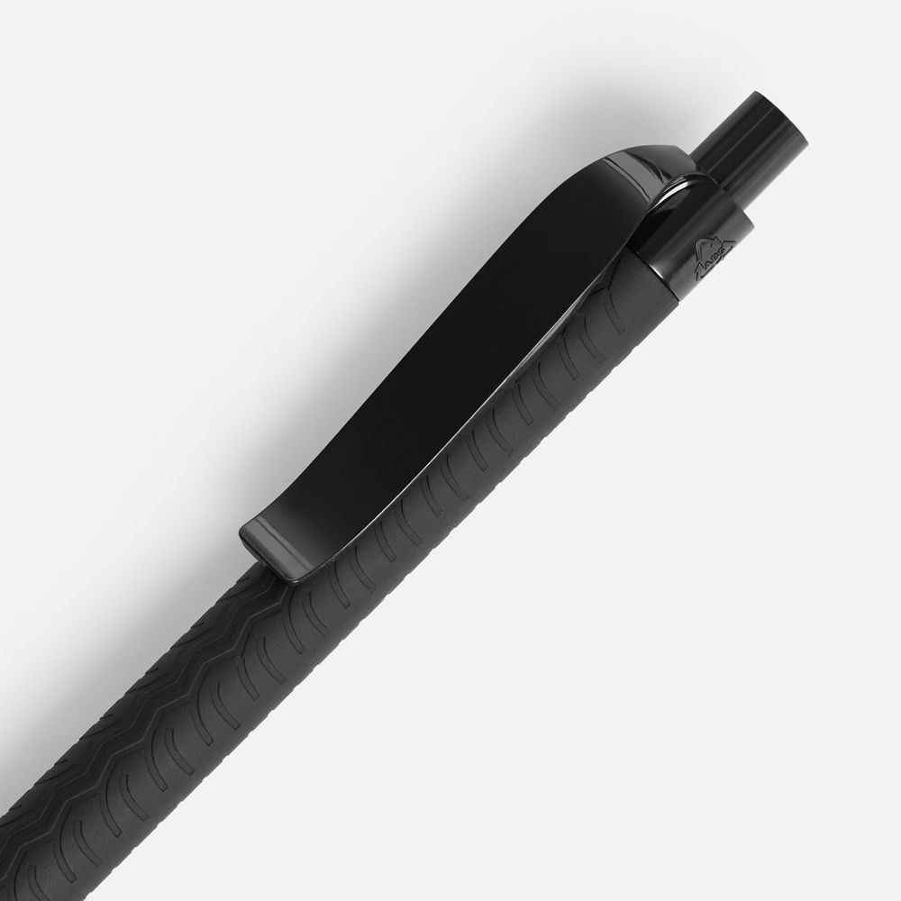 Ручка шариковая Prodir QS03 PRP Tyre Soft Touch, черная / Миниатюра WWW (1000)