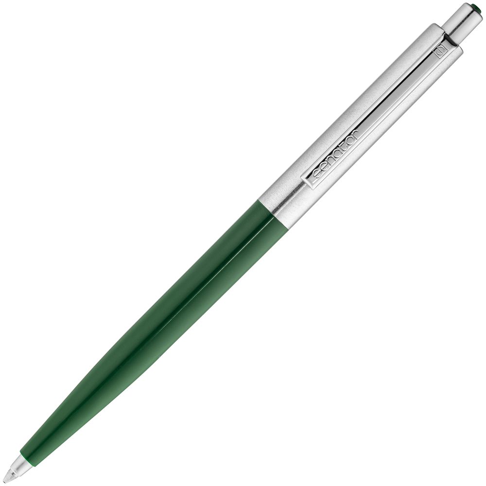 Ручка шариковая Senator Point Metal, зеленая / Миниатюра WWW (1000)