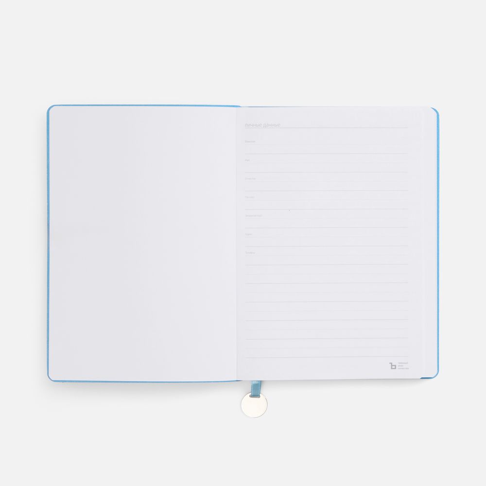 Ежедневник Lafite, недатированный, голубой / Миниатюра WWW (1000)