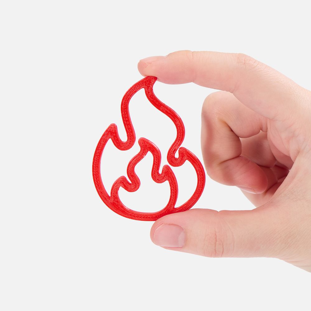 Подвеска Industry, 3D-печать на заказ, огонь / Миниатюра WWW (1000)