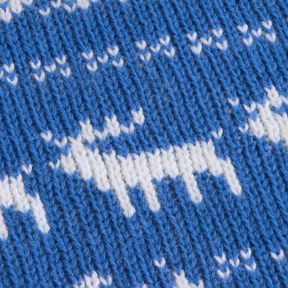 Плед Holidale, синий с молочным / Миниатюра WWW (1000)