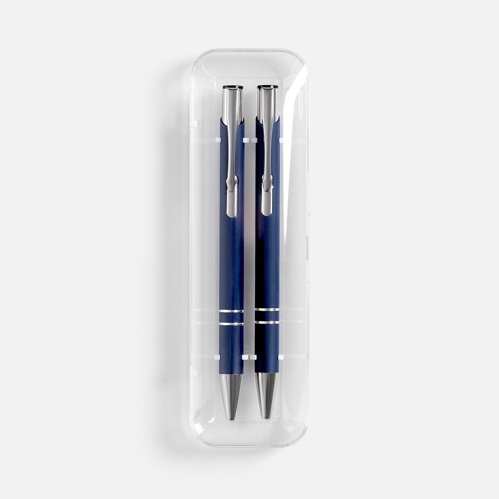 Набор из 2 ручек Keskus Soft Touch, синий / Миниатюра WWW (1000)