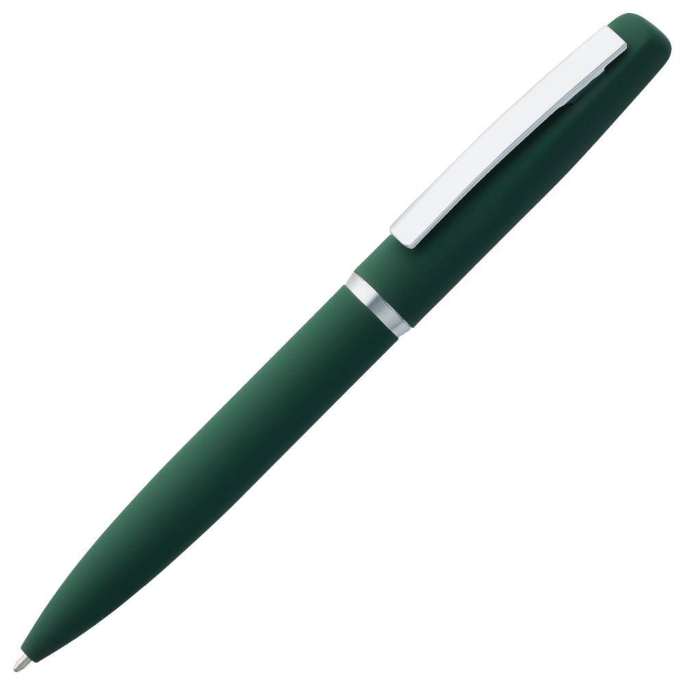 Ручка шариковая Bolt Soft Touch, зеленая / Миниатюра WWW (1000)