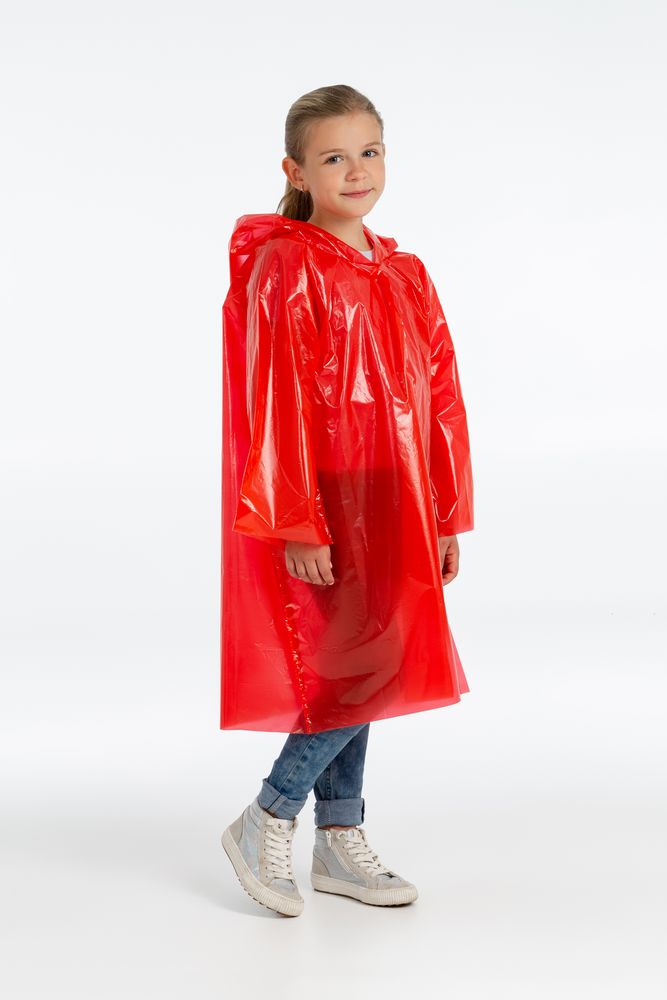 Дождевик-плащ детский BrightWay Kids, красный / Миниатюра WWW (1000)