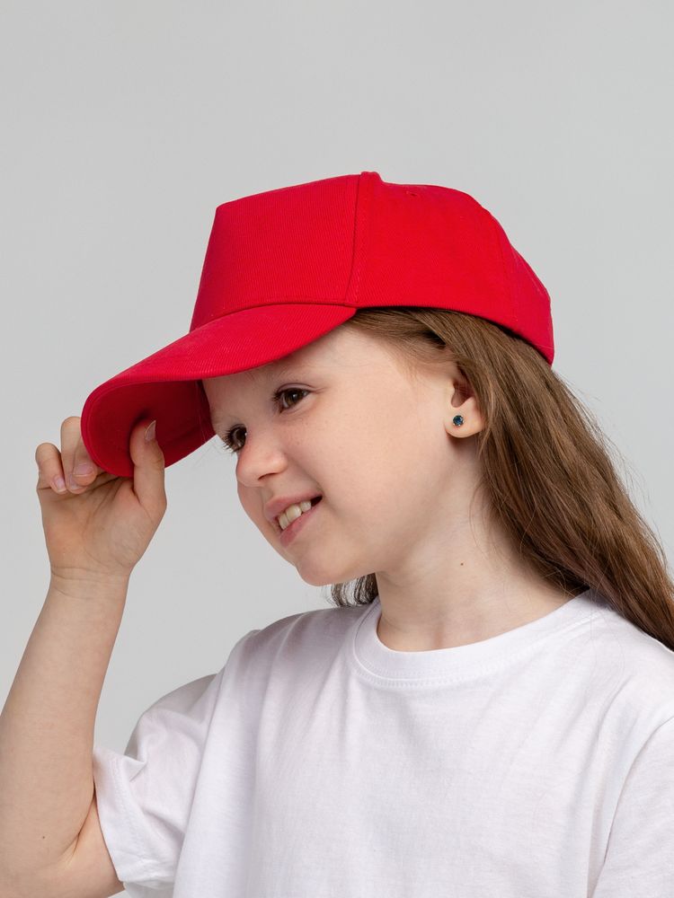 Бейсболка детская Standard Kids, красная / Миниатюра WWW (1000)