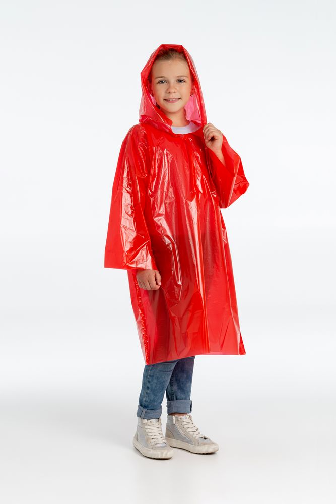 Дождевик-плащ детский BrightWay Kids, красный / Миниатюра WWW (1000)