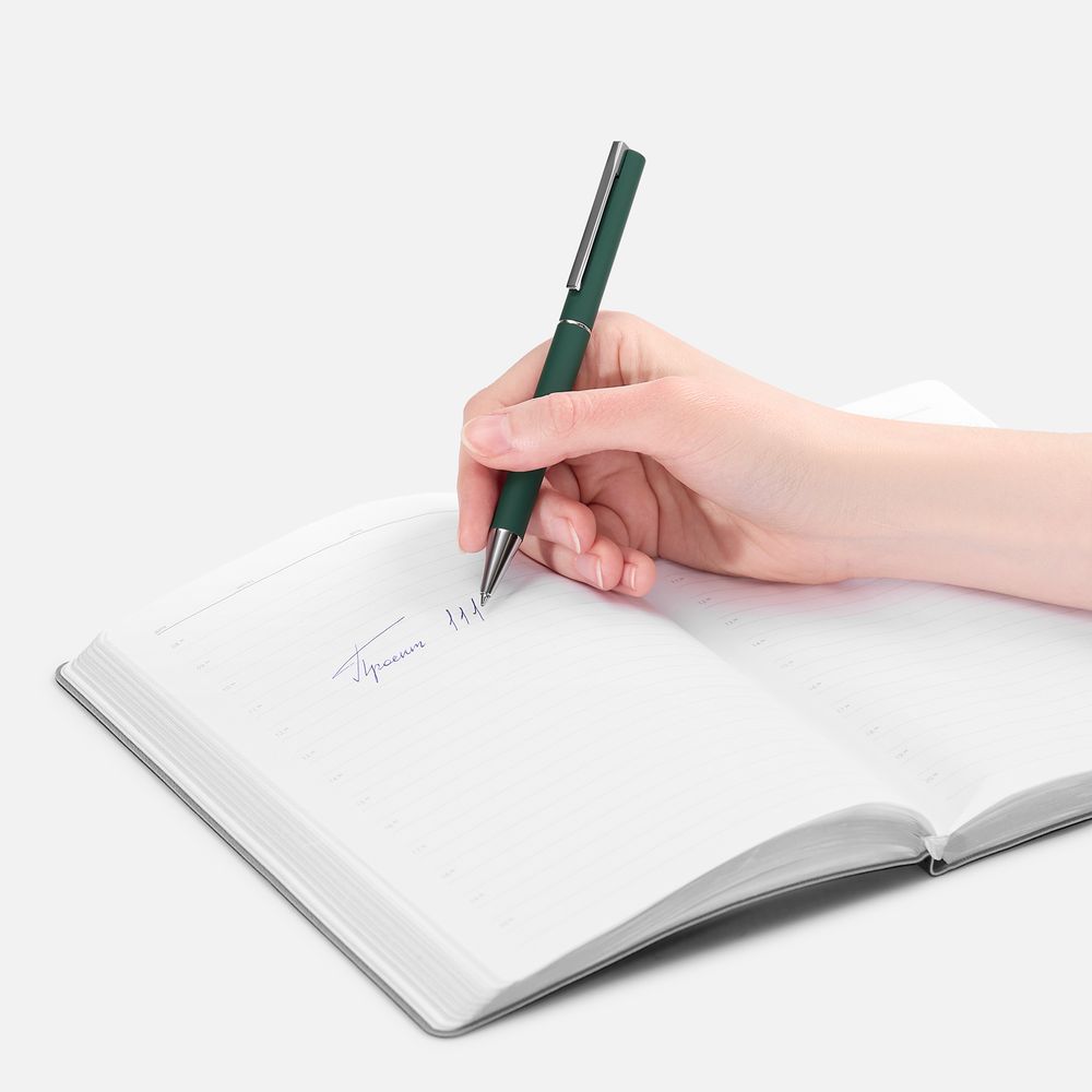Ручка шариковая Blade Soft Touch, зеленая / Миниатюра WWW (1000)