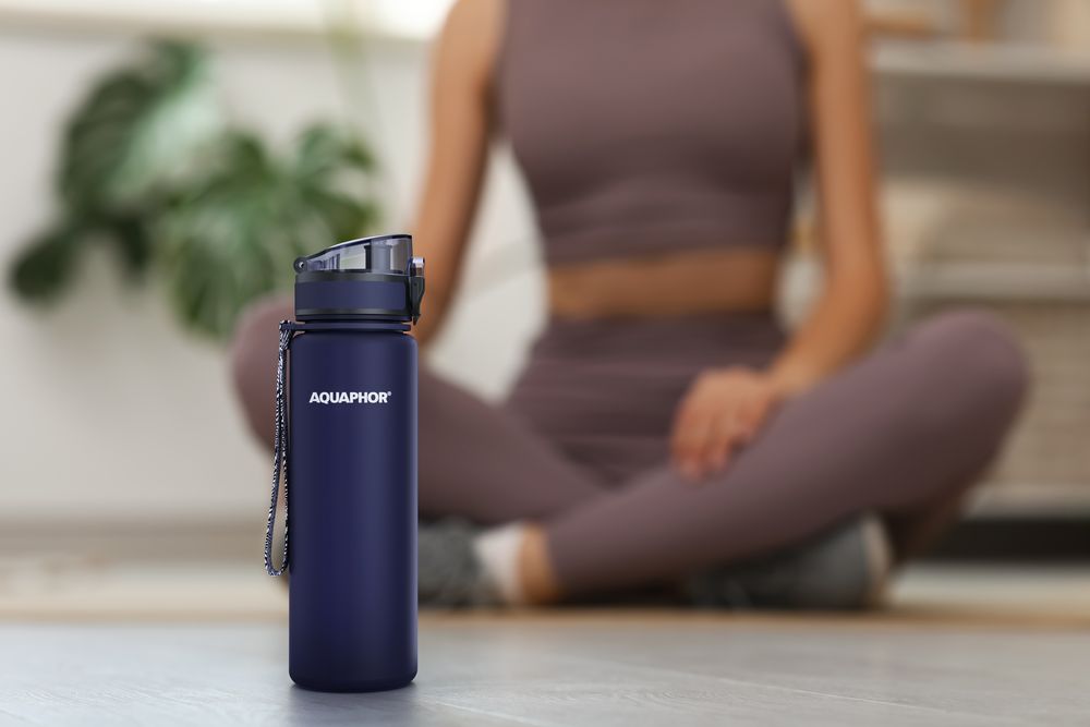 Бутылка-фильтр «Аквафор Сити», темно-синяя / Миниатюра WWW (1000)