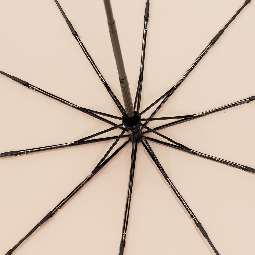 Зонт складной Cloudburst в подарочной упаковке, бежевый / Миниатюра WWW (1000)