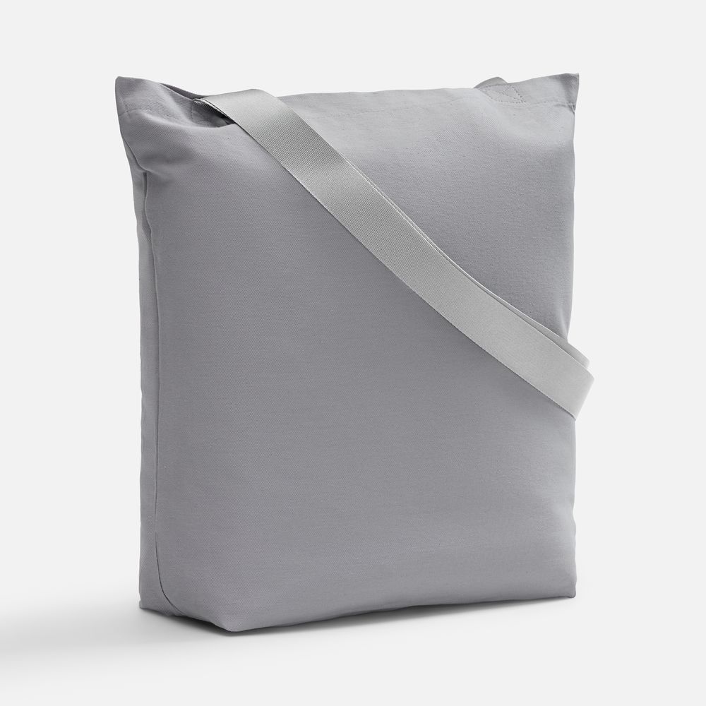 Шопер B5, серый с широкими серыми ручками / Миниатюра WWW (1000)