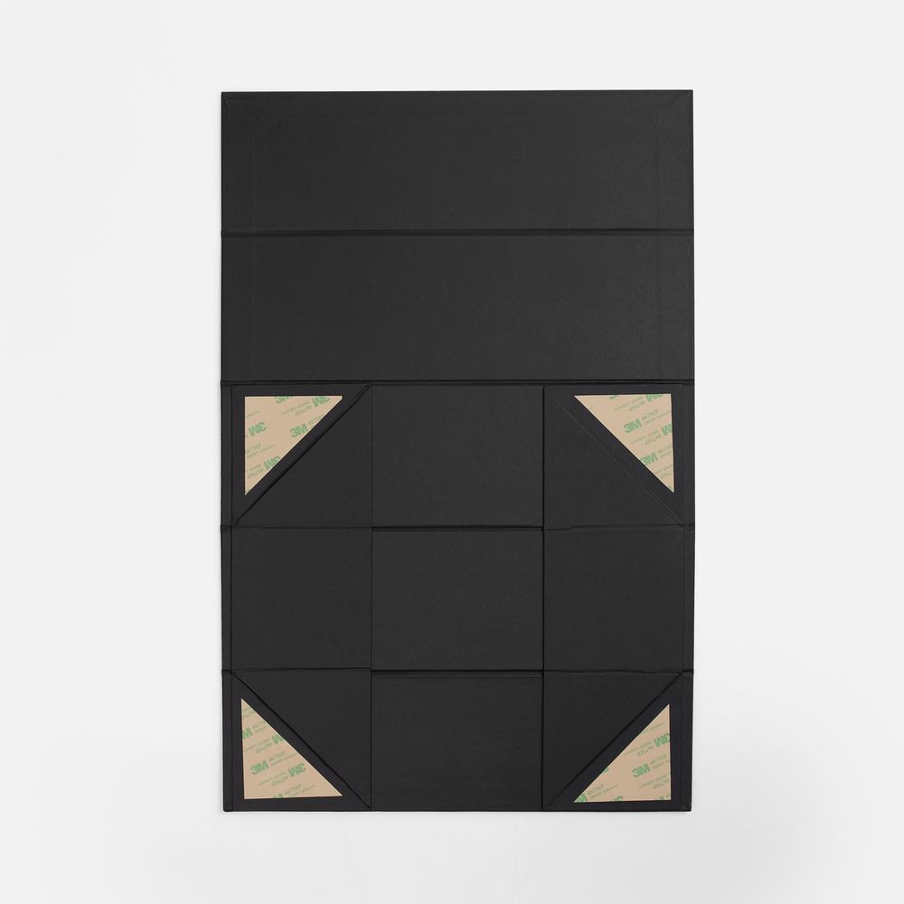 Коробка складная под бутылку Color Jacket Fold, черная / Миниатюра WWW (1000)