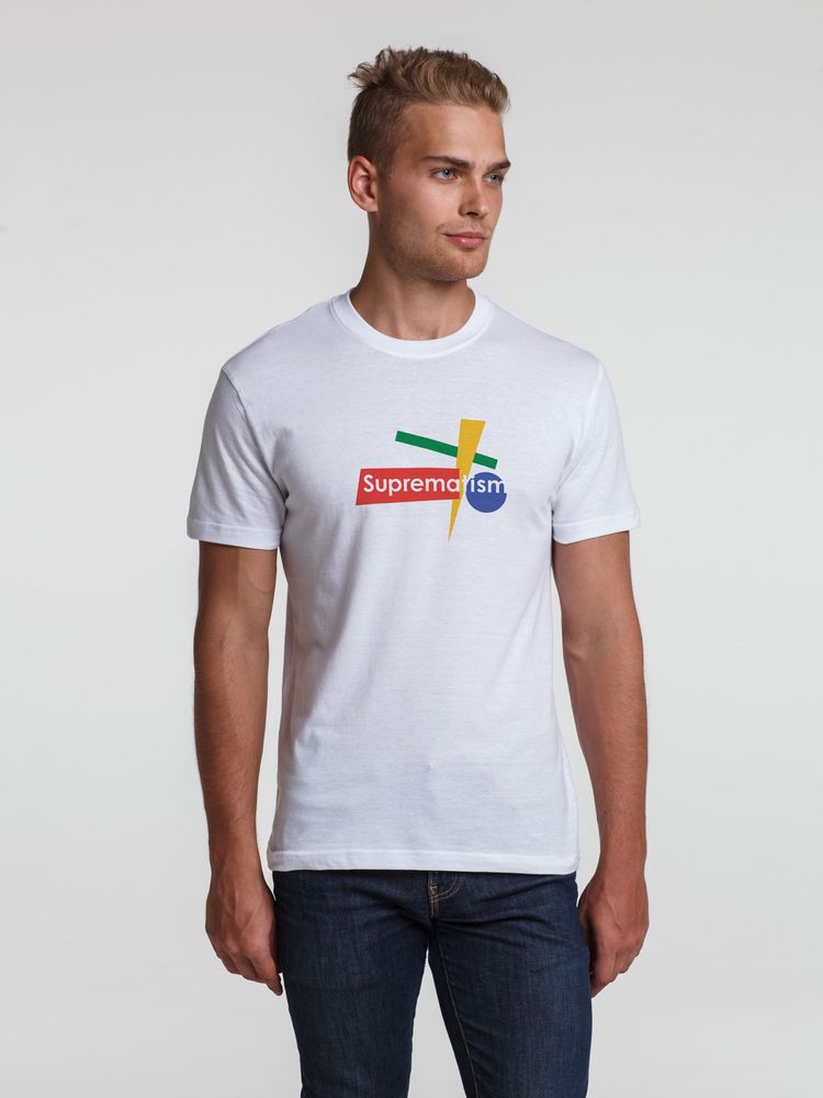 Футболка Suprematism, белая / Миниатюра WWW (1000)
