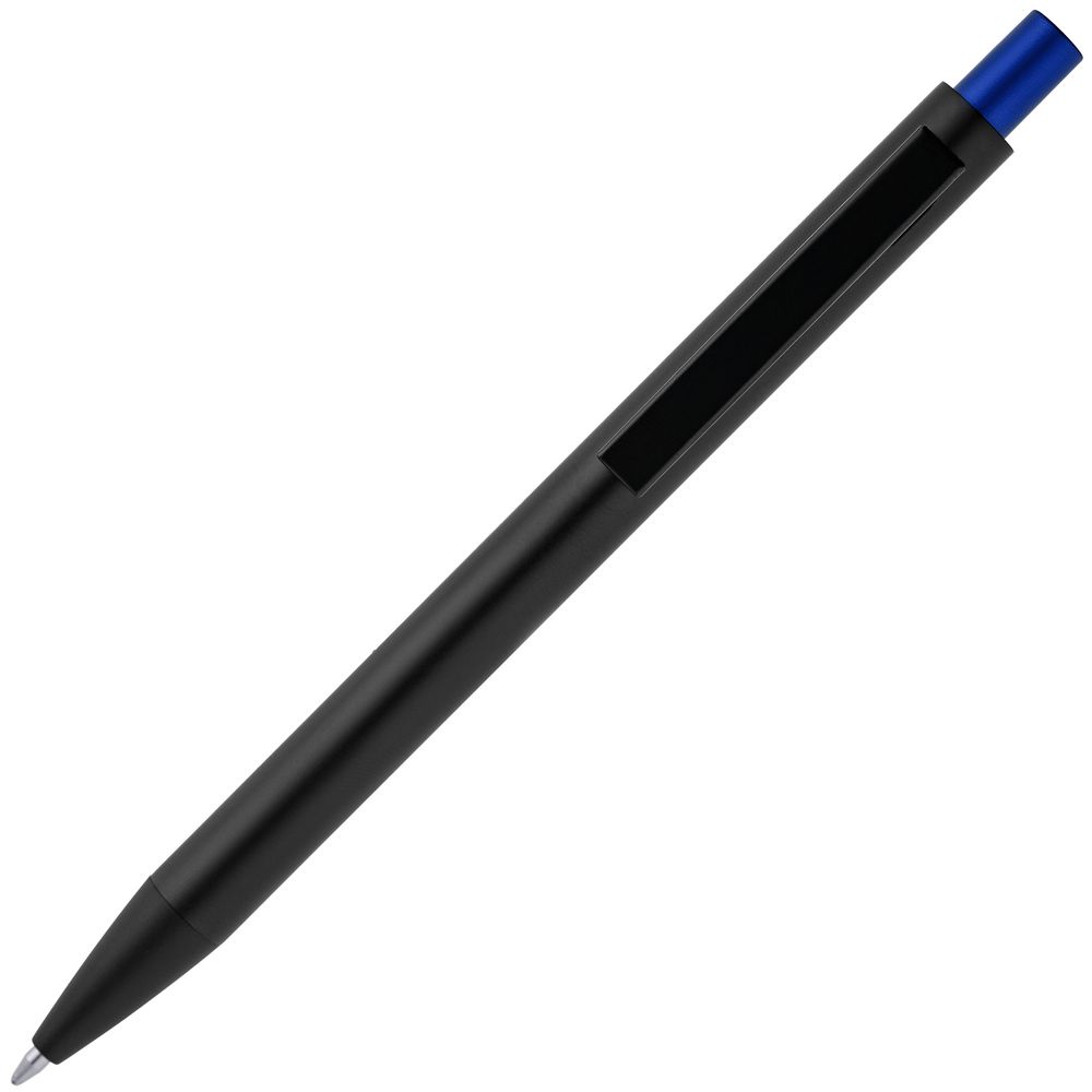 Ручка шариковая Chromatic, черная с синим / Миниатюра WWW (1000)