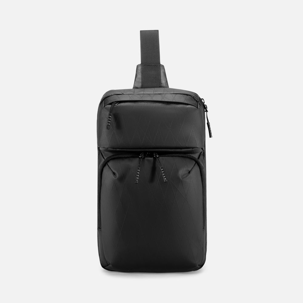 Рюкзак на одно плечо Jekko, черный / Миниатюра WWW (1000)