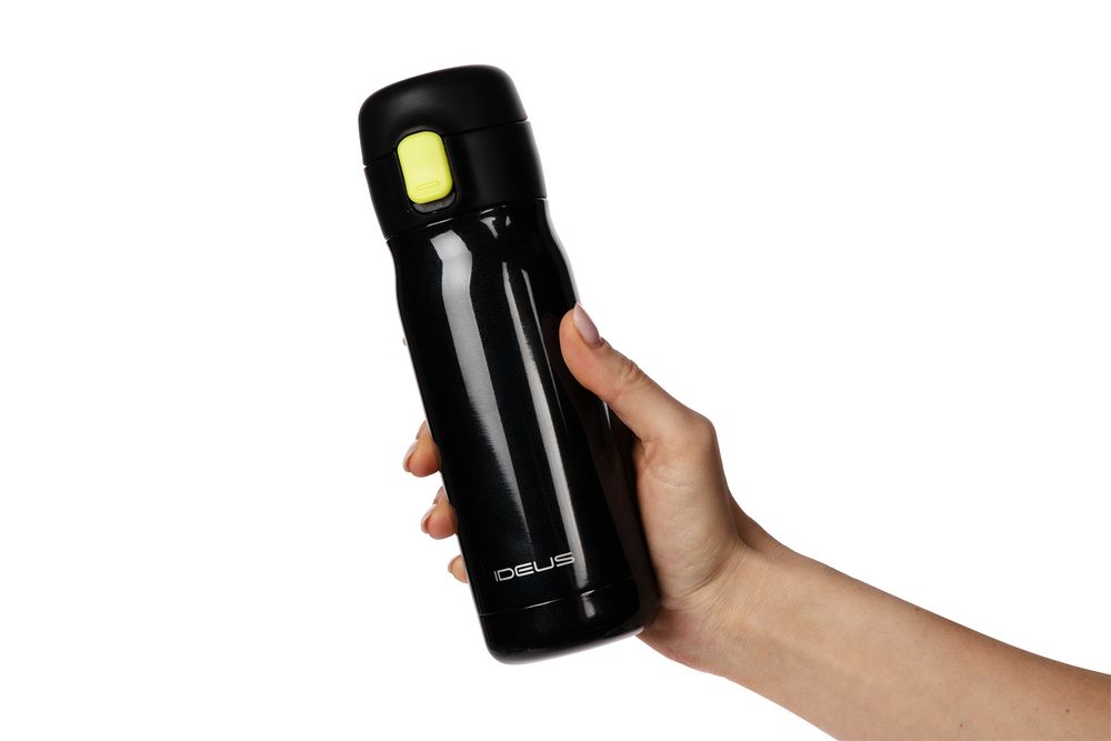 Термобутылка One Touch, черная / Миниатюра WWW (1000)