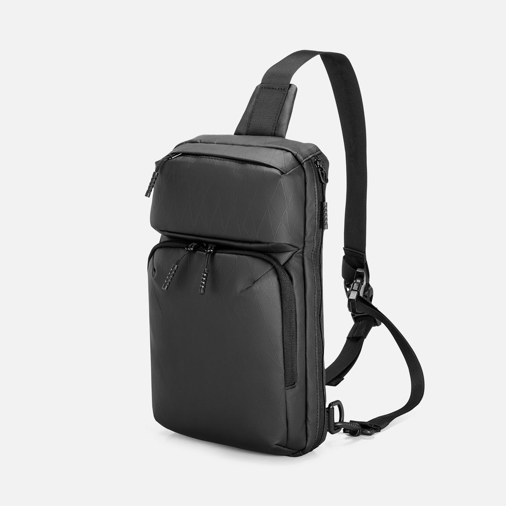 Рюкзак на одно плечо Jekko, черный / Миниатюра WWW (1000)