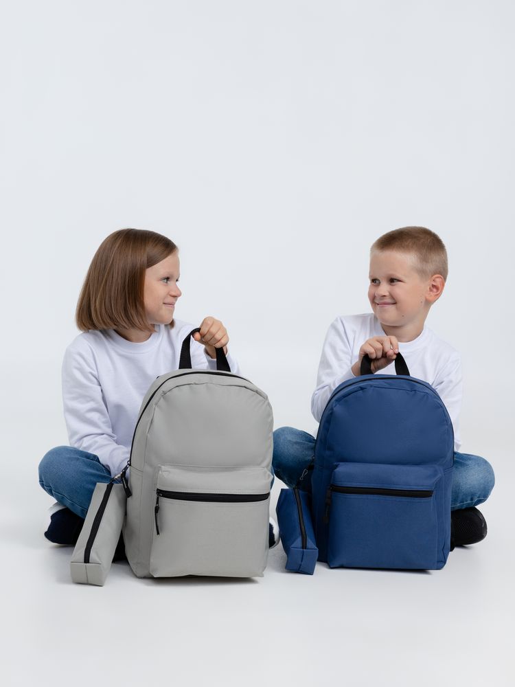 Детский рюкзак Base Kids с пеналом, темно-синий / Миниатюра WWW (1000)