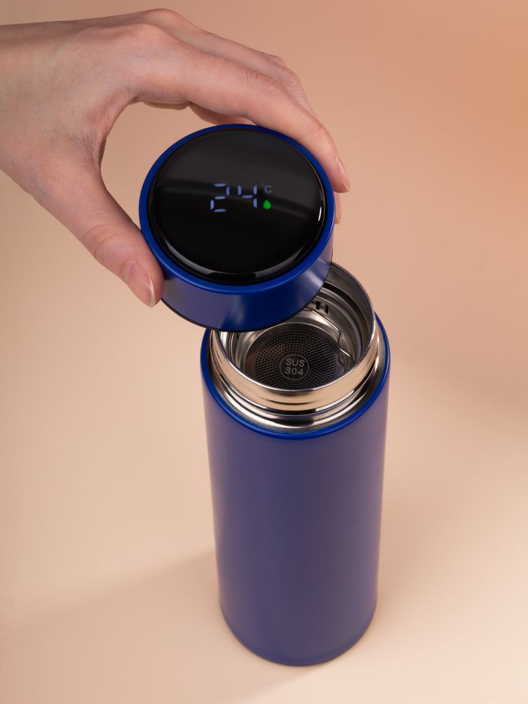 Смарт-бутылка Long Therm, синяя / Миниатюра WWW (1000)