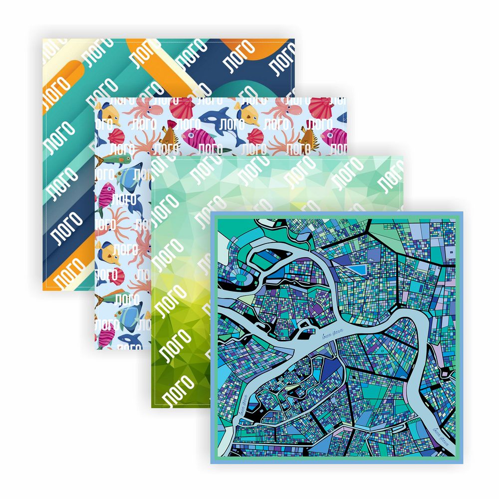 Платок с печатью на заказ ColorSharm, S / Миниатюра WWW (1000)