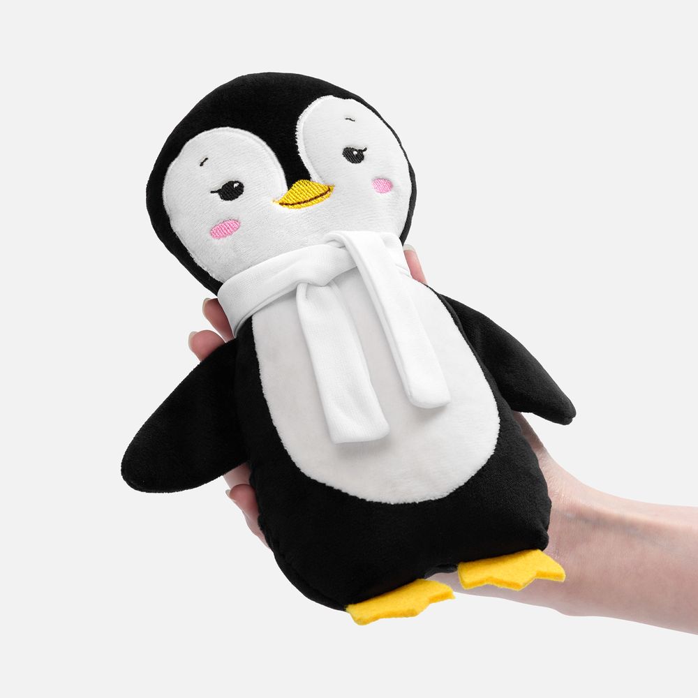 Мягкая игрушка Beastie Toys, пингвиненок с белым шарфом / Миниатюра WWW (1000)