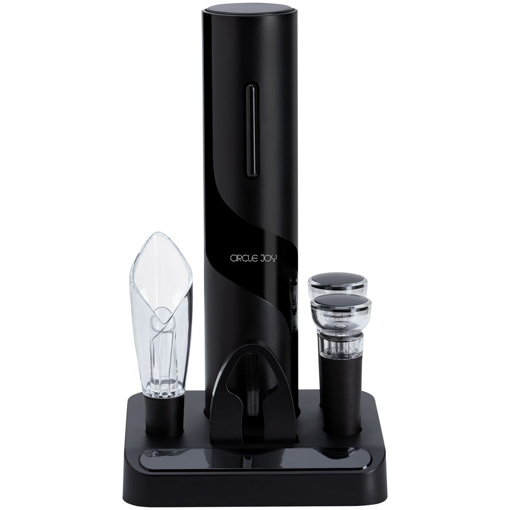 Винный набор Circle Joy Electric Wine Bottle Opener, черный / Миниатюра WWW (1000)