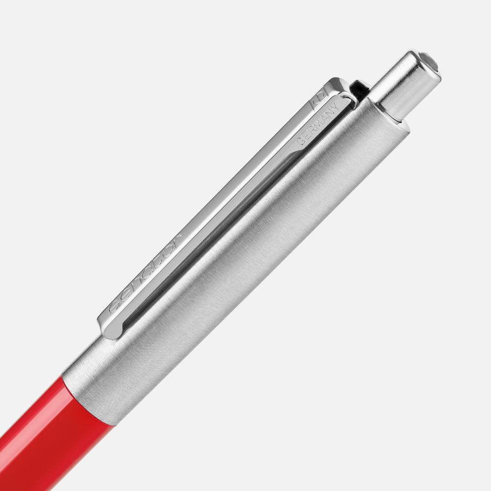 Ручка шариковая Senator Point Metal, ver.2, красная / Миниатюра WWW (1000)
