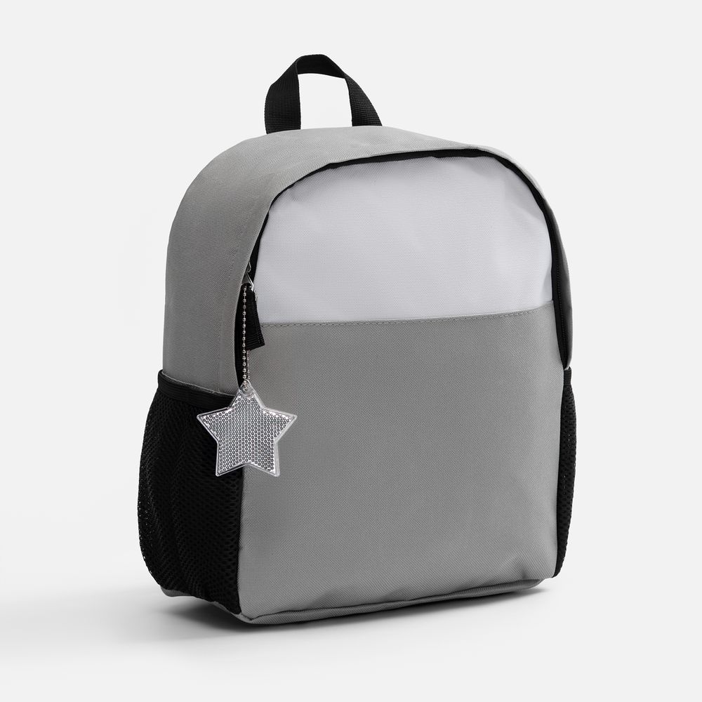 Пешеходный светоотражатель с цепочкой «Звезда», белый / Миниатюра WWW (1000)