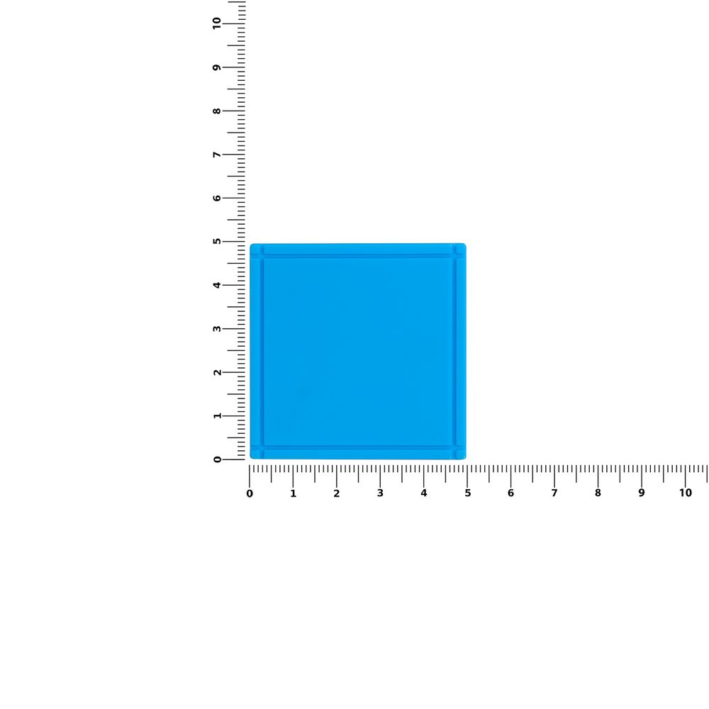 Лейбл из ПВХ Dzeta, L, голубой / Миниатюра WWW (1000)
