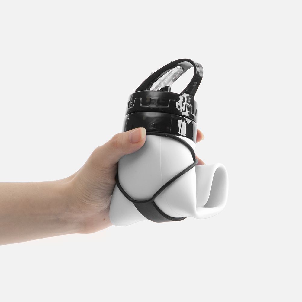 Складная бутылка для воды Langfossen, белая / Миниатюра WWW (1000)