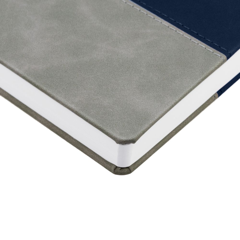 Ежедневник Horizon, недатированный, серый с синим / Миниатюра WWW (1000)