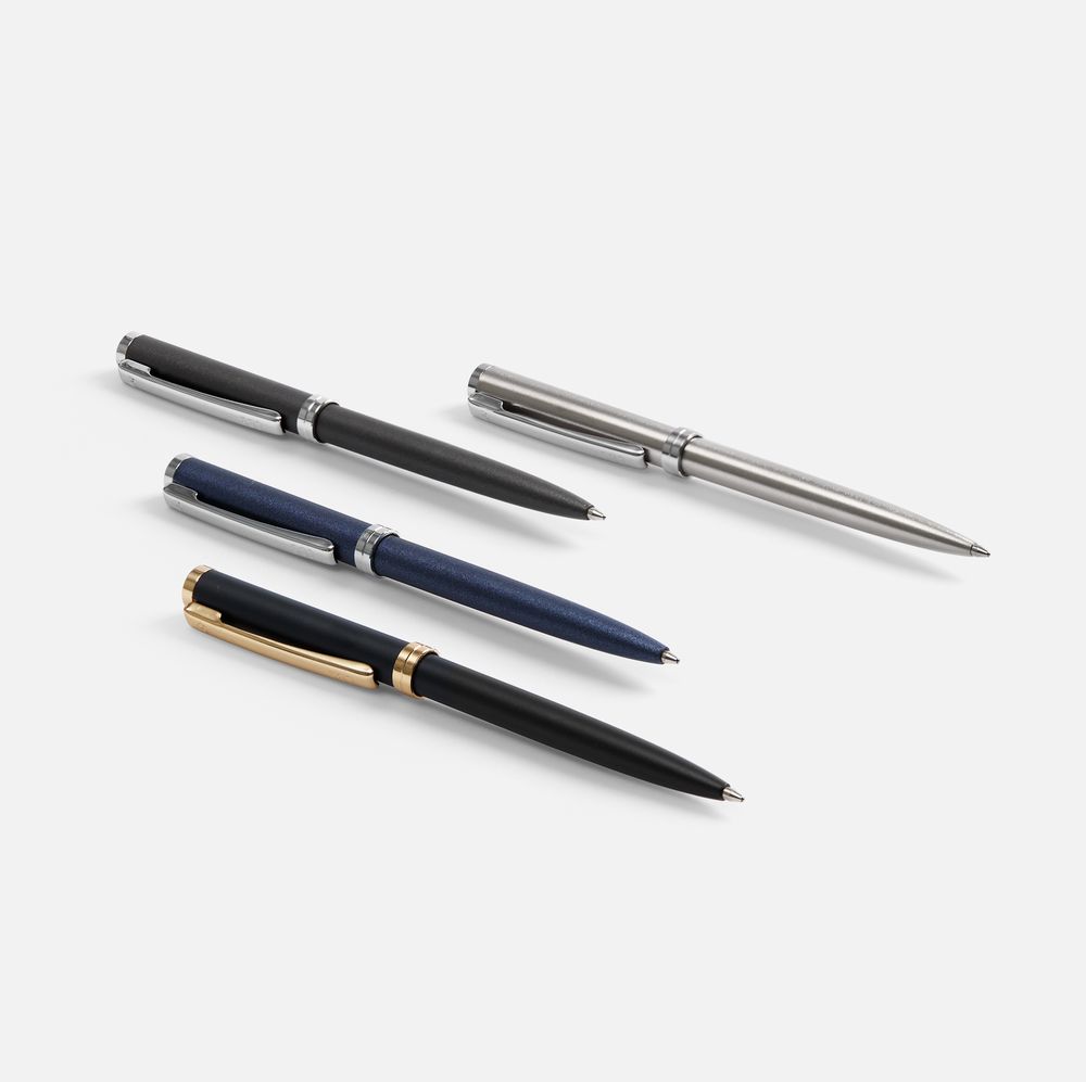 Ручка шариковая Delgado, серая / Миниатюра WWW (1000)