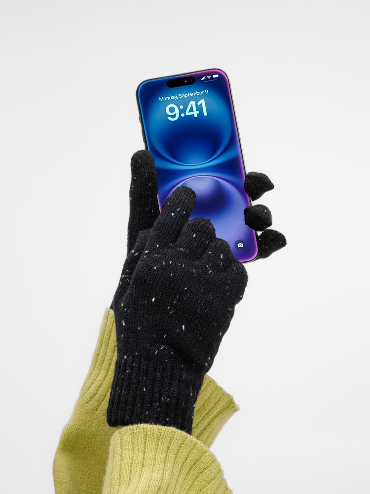 Перчатки сенсорные Spotti Senso, черные / Миниатюра WWW (1000)