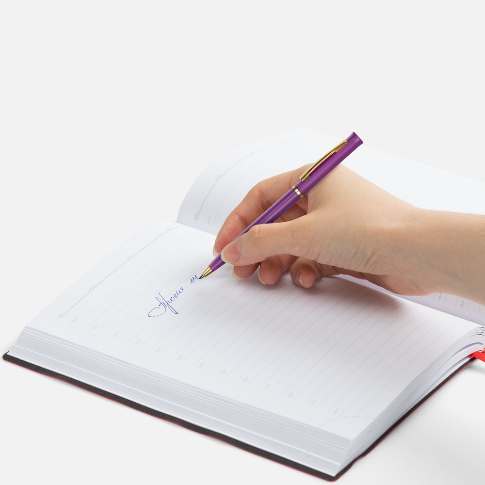 Ручка шариковая Euro Gold,фиолетовая / Миниатюра WWW (1000)